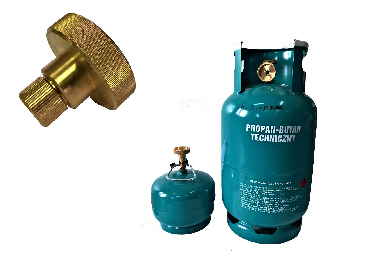 Adaptér zástrčky 2v1 na plnenie valca LPG