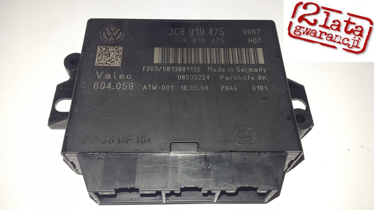 Záruka 3C8919475 Passat B6 B7 CC PDC