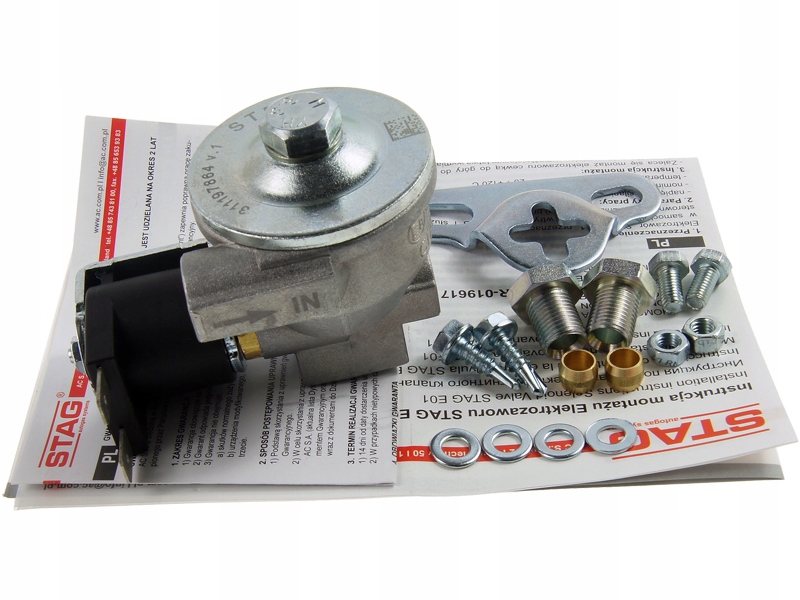 AC STAG E-01 STD ELEKTROMAGNETICKÝ VENTIL PLYNOVÝ VENTIL 6MM FI6