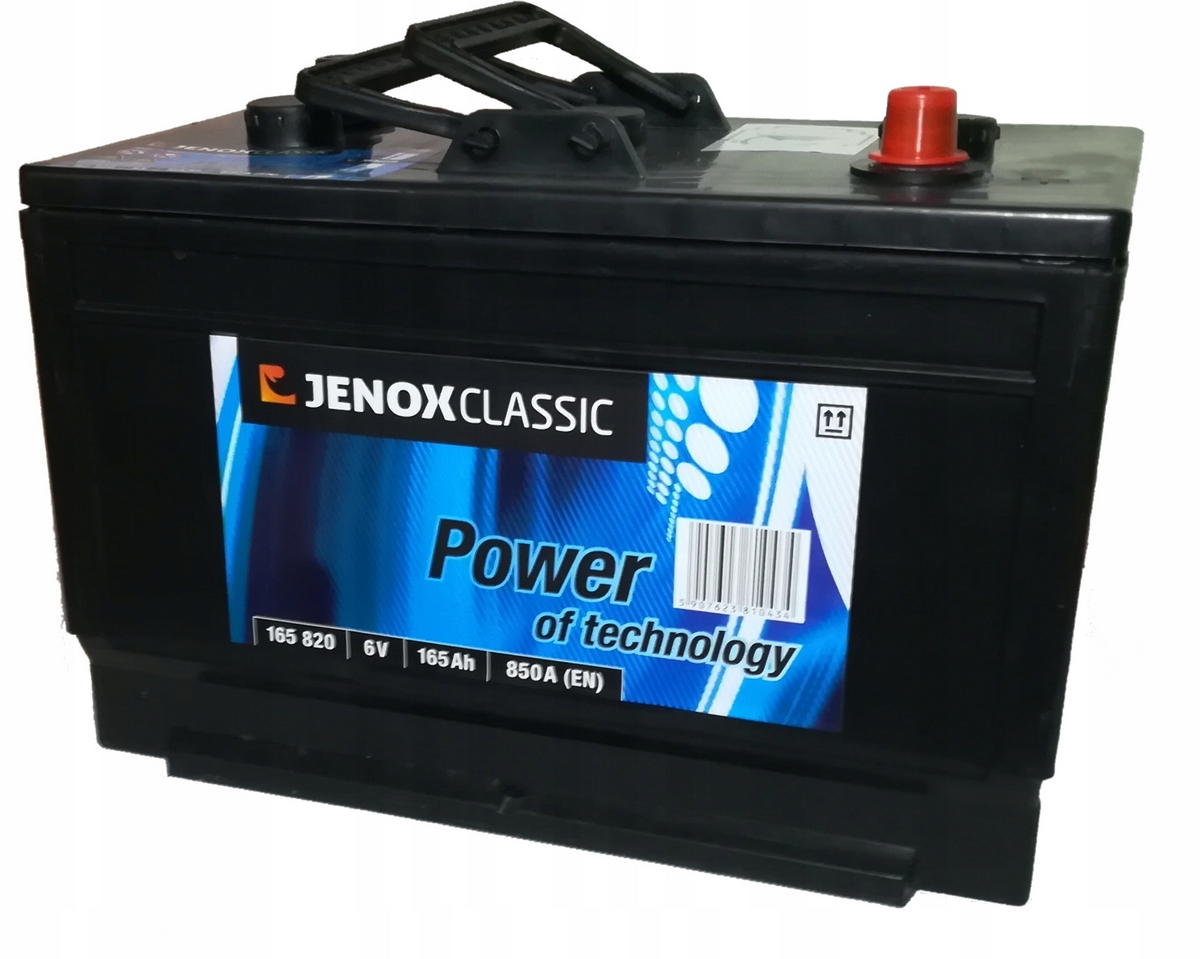 BATÉRIA JENOX 6V 165Ah 850A Ampér