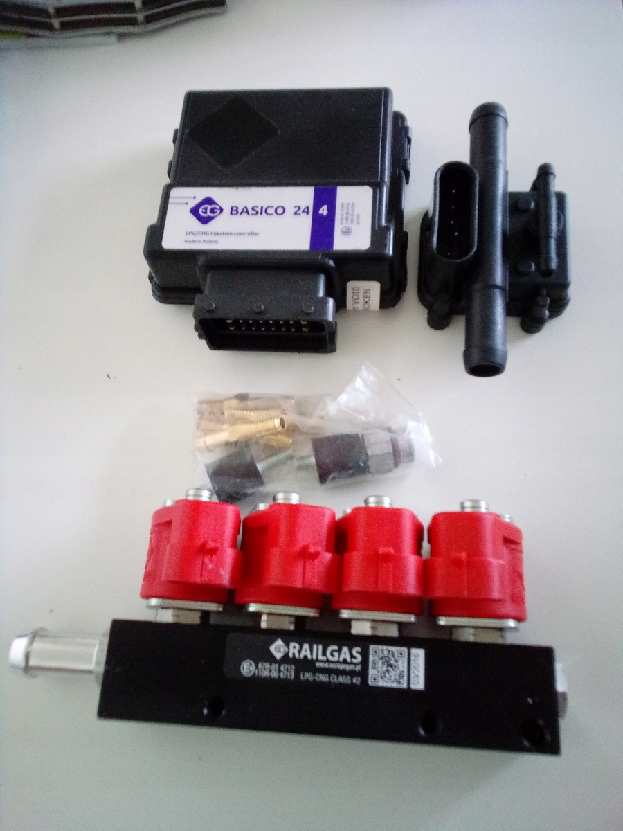 Vstrekovacia lišta EG RAILGAS 4CYL. 3 OHM LPGTECH LP