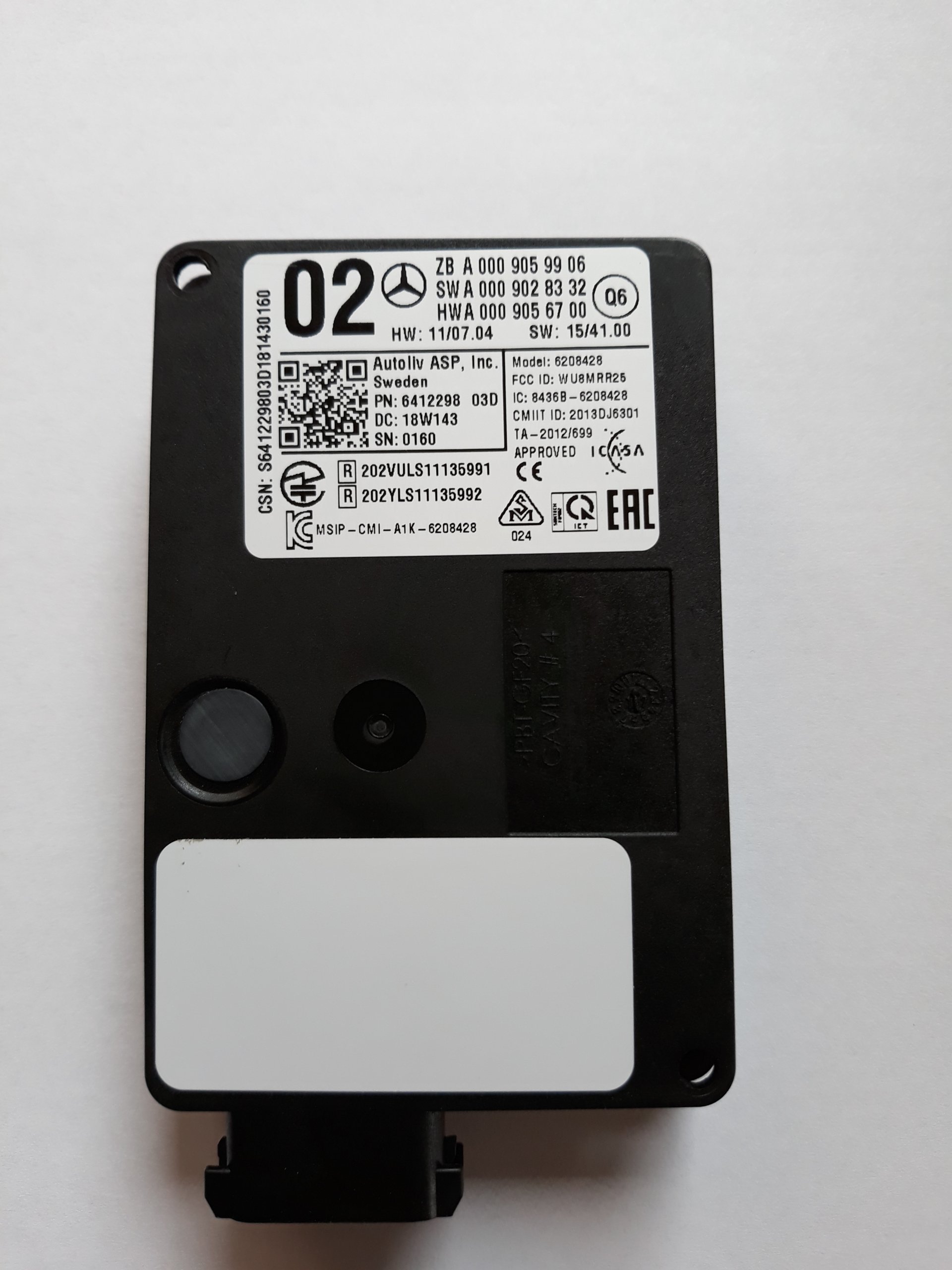 RADAROVÝ SNÍMAČ MERCEDES DISTRONIC Č. A0009059906