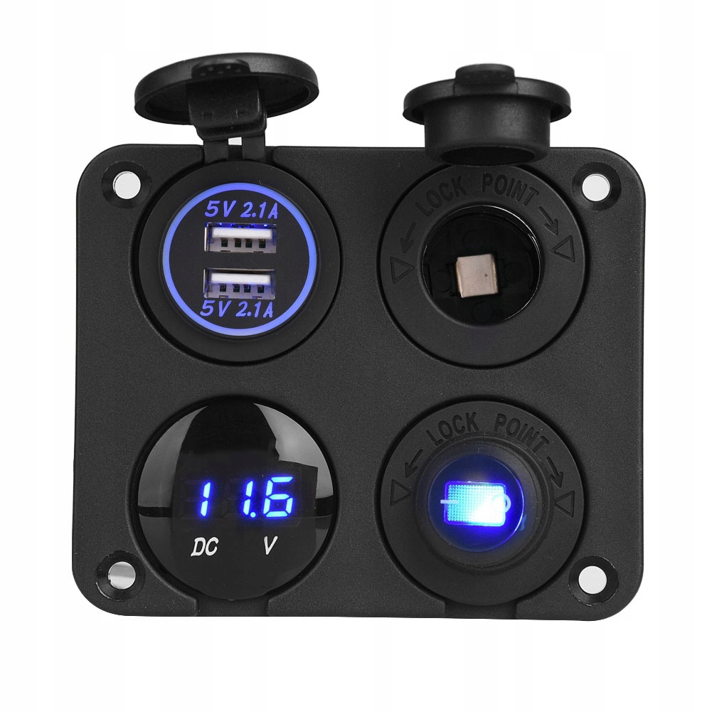 SPÍNAČ PANELU AUTOMOBILOVÝCH LODÍ 12V / 24V