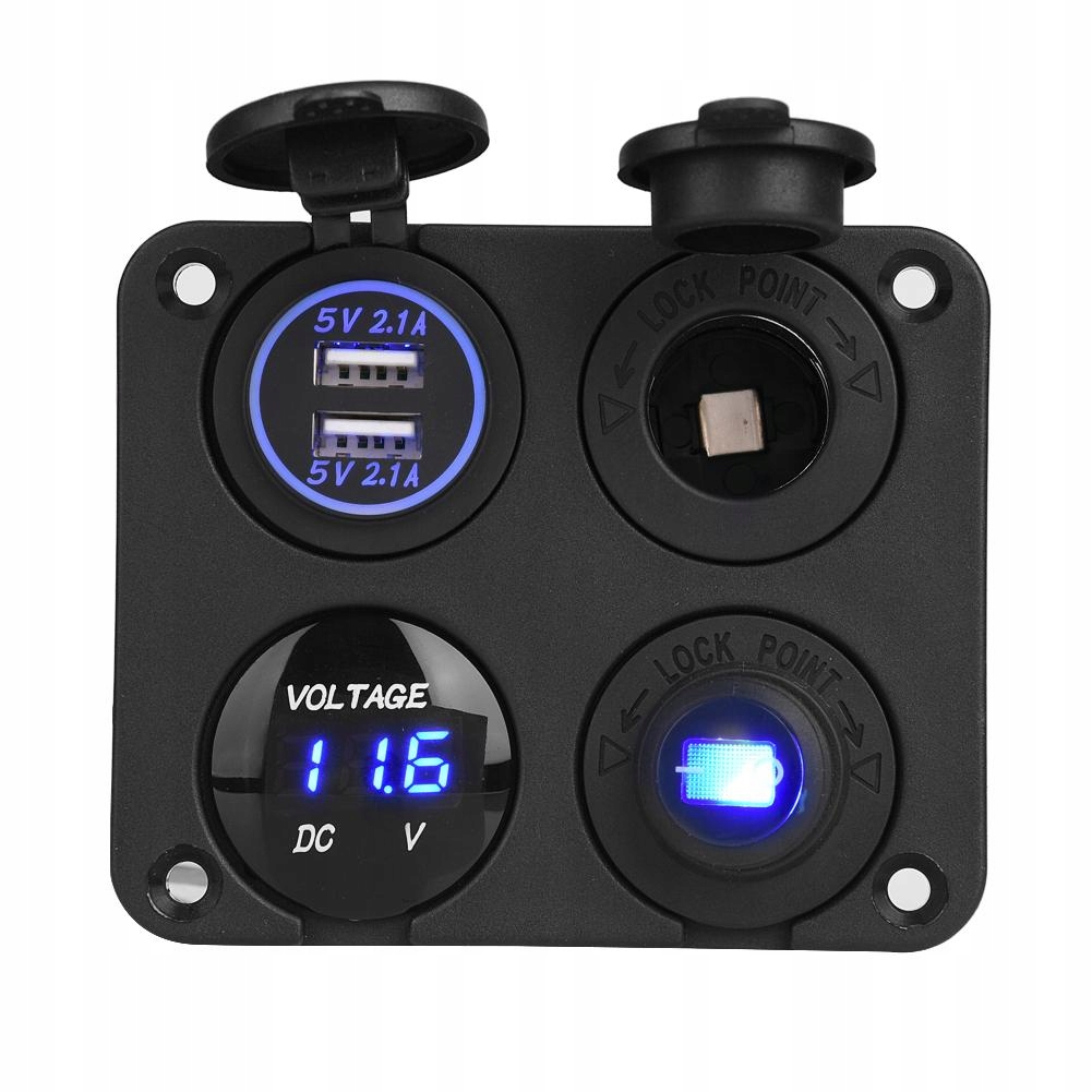 RV auto VYPÍNAČ pre čln 12V / 24V PANEL