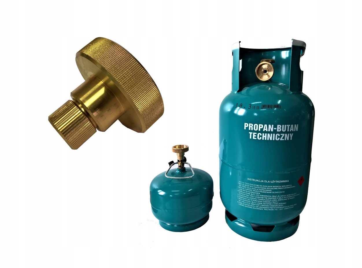 2-v-1 redukcia LPG adaptéra na dierovanie valca