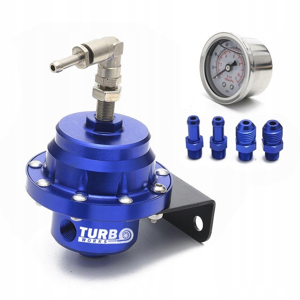 Regulátor tlaku paliva TurboWorks AN6 + hodiny