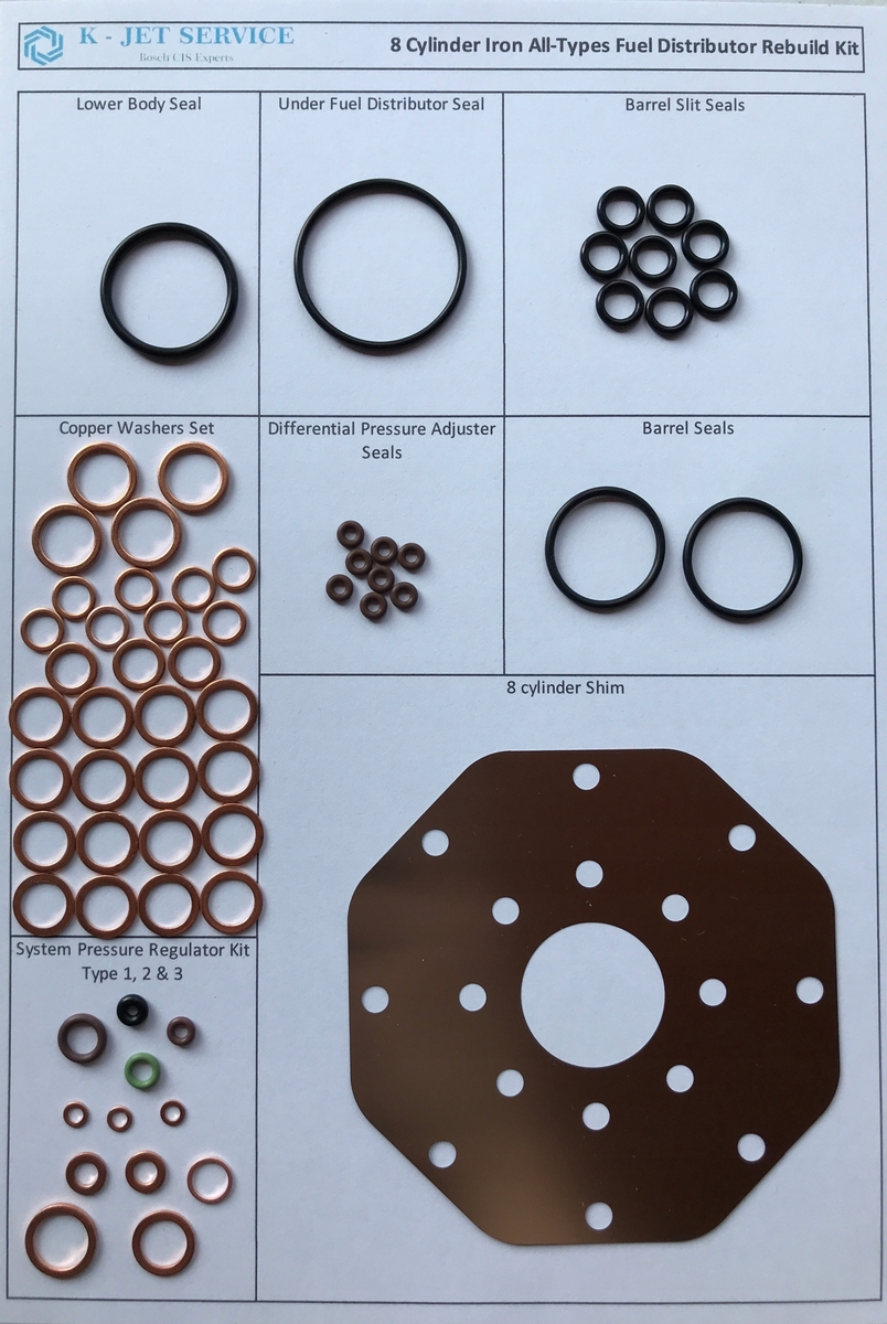 Sada na opravu 8cyl rozdeľovača Bosch 0438100012