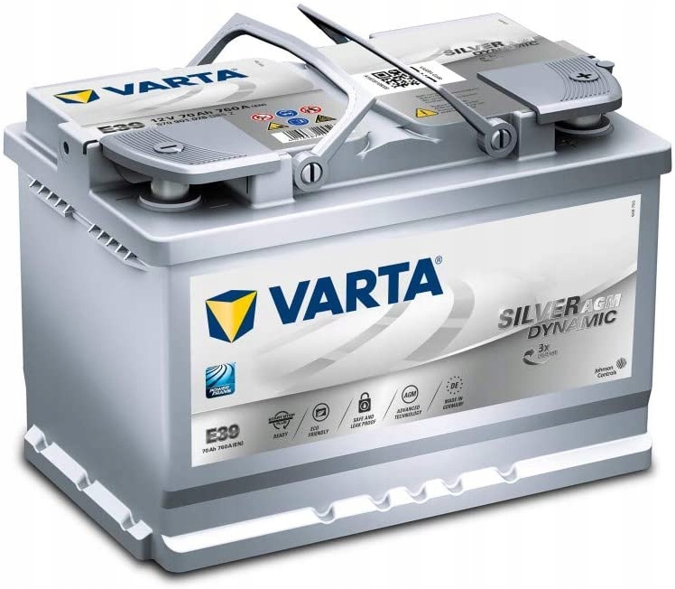 VARTA START-STOP E39 SILVER AGM 70Ah 760A P + 69Ah
